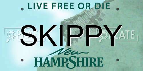 SKIPPY New Hampshire License Plate