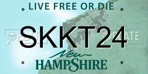 SKKT24 New Hampshire License Plate