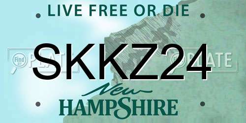 SKKZ24 New Hampshire License Plate