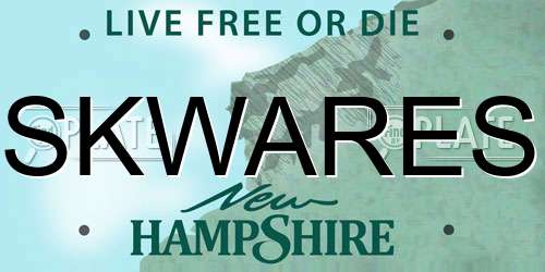 SKWARES New Hampshire License Plate