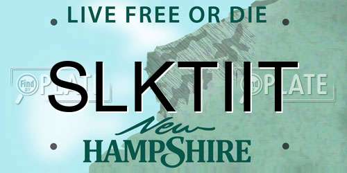 SLKTIIT New Hampshire License Plate