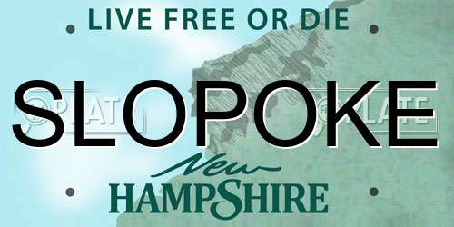 SLOPOKE New Hampshire License Plate