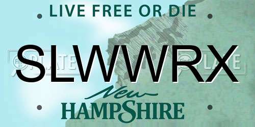 SLWWRX New Hampshire License Plate