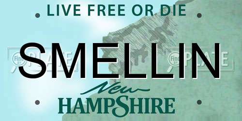 SMELLIN New Hampshire License Plate