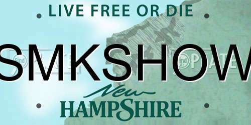 SMKSHOW New Hampshire License Plate