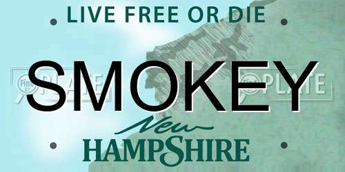 SMOKEY New Hampshire License Plate