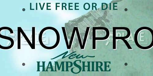 SNOWPRO New Hampshire License Plate