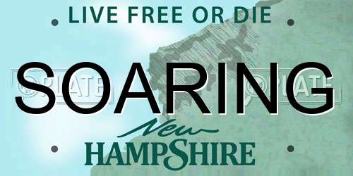 SOARING New Hampshire License Plate