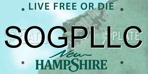 SOGPLLC New Hampshire License Plate