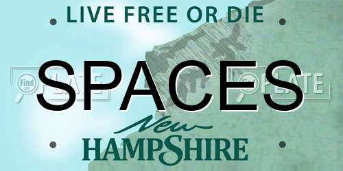 SPACES New Hampshire License Plate