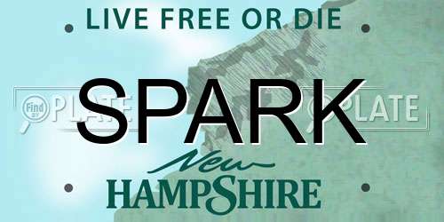 SPARK New Hampshire License Plate