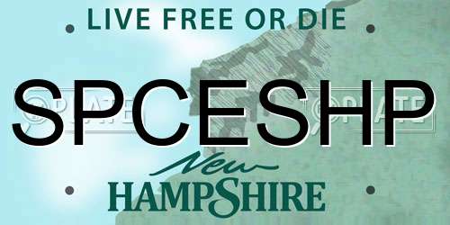 SPCESHP New Hampshire License Plate