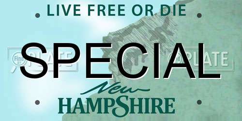 SPECIAL New Hampshire License Plate