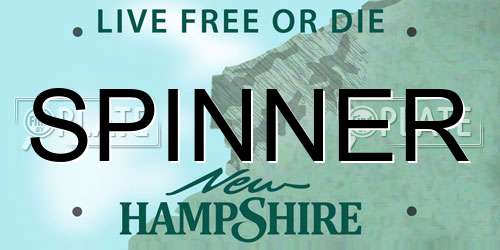 SPINNER New Hampshire License Plate
