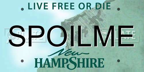 SPOILME New Hampshire License Plate