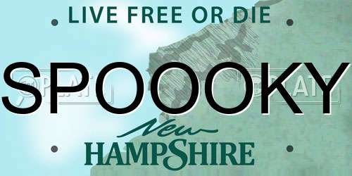 SPOOOKY New Hampshire License Plate