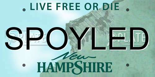SPOYLED New Hampshire License Plate