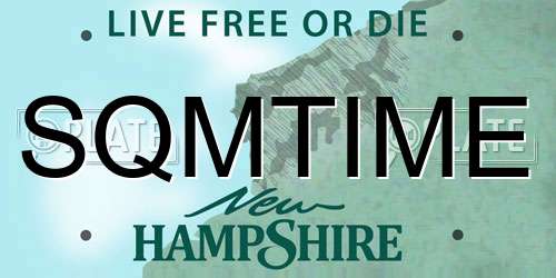 SQMTIME New Hampshire License Plate