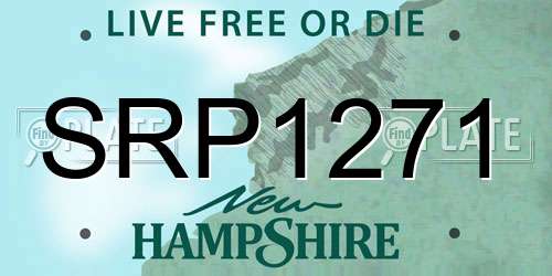 SRP1271 New Hampshire License Plate