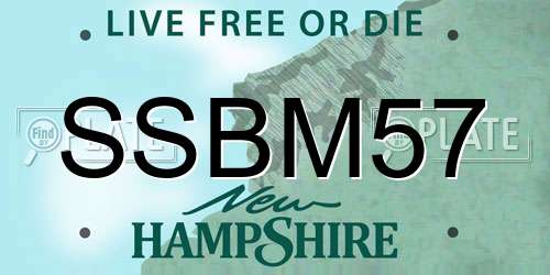 SSBM57 New Hampshire License Plate