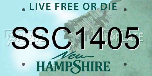 SSC1405 New Hampshire License Plate