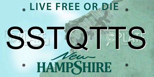 SSTQTTS New Hampshire License Plate