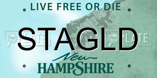 STAGLD New Hampshire License Plate