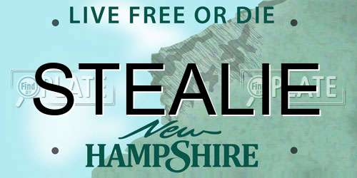 STEALIE New Hampshire License Plate