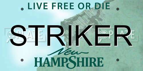 STRIKER New Hampshire License Plate