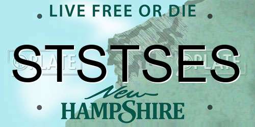 STSTSES New Hampshire License Plate