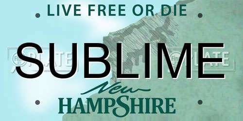 SUBLIME New Hampshire License Plate