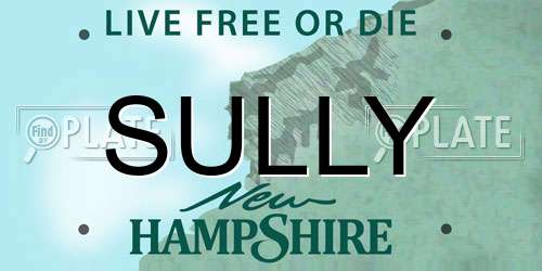 SULLY New Hampshire License Plate