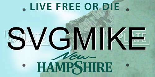 SVGMIKE New Hampshire License Plate