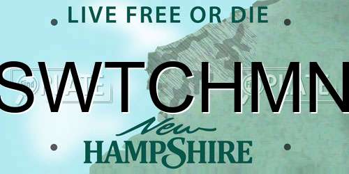 SWTCHMN New Hampshire License Plate