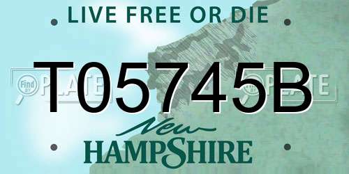 T05745B New Hampshire License Plate