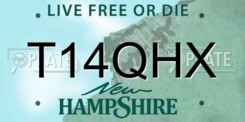 T14QHX New Hampshire License Plate
