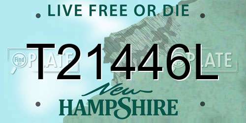 T21446L New Hampshire License Plate