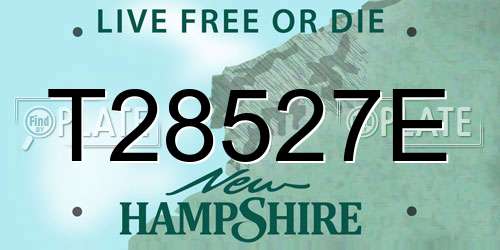 T28527E New Hampshire License Plate