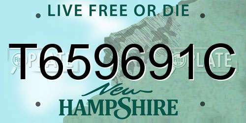 T659691C New Hampshire License Plate