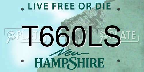 T660LS New Hampshire License Plate