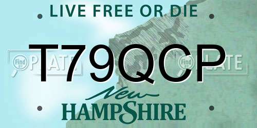 T79QCP New Hampshire License Plate