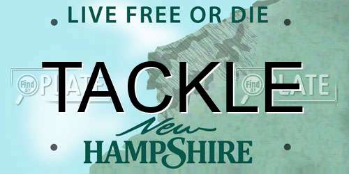 TACKLE New Hampshire License Plate