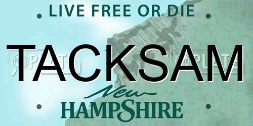 TACKSAM New Hampshire License Plate