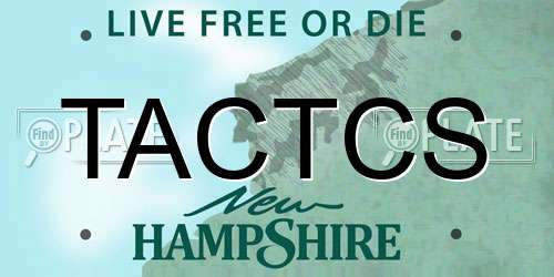TACTCS New Hampshire License Plate