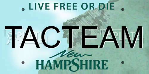 TACTEAM New Hampshire License Plate