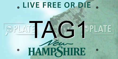 TAG1 New Hampshire License Plate