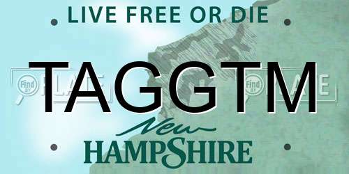 TAGGTM New Hampshire License Plate