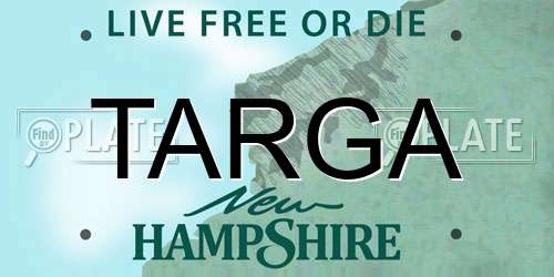 TARGA New Hampshire License Plate