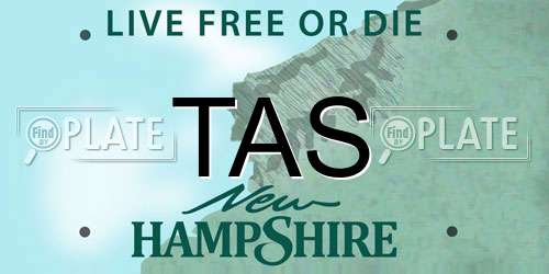TAS New Hampshire License Plate