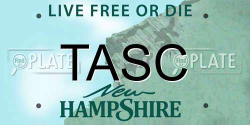 TASC New Hampshire License Plate